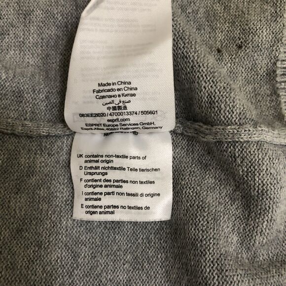 Esprit Men's Sweater Vest Gray Size XL - Picture 5 of 8